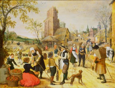 A Village Kermesse by Sebastian Vrancx